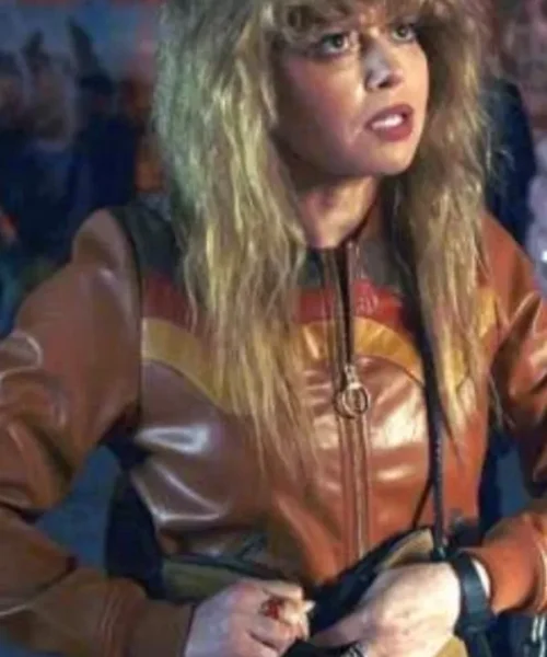 Poker Face Natasha Lyonne Leather Bomber Jacket