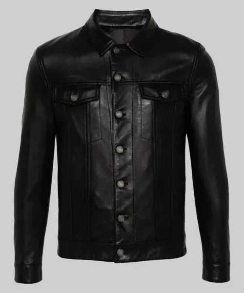 Power Book II Ghost Michael Rainey Jr Leather Trucker Jacket