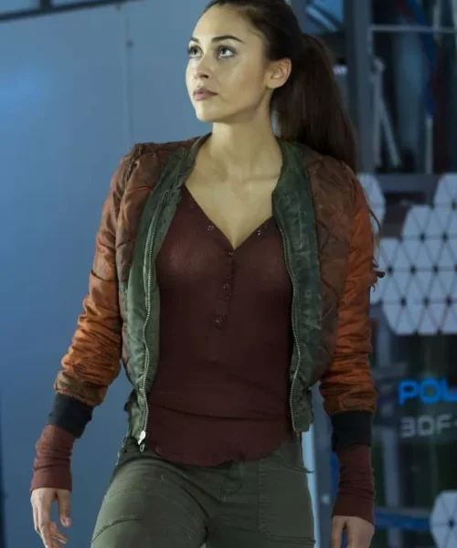 Raven Reyes The 100 S02 Quilted Bomber Jacket