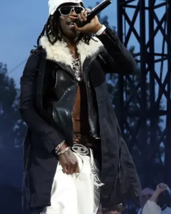 Rema Wireless Festival 2025 Black Coat