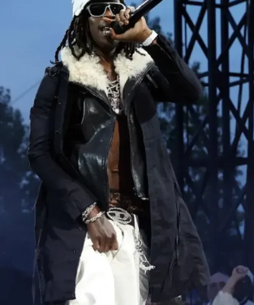 Rema Wireless Festival 2025 Black Coat