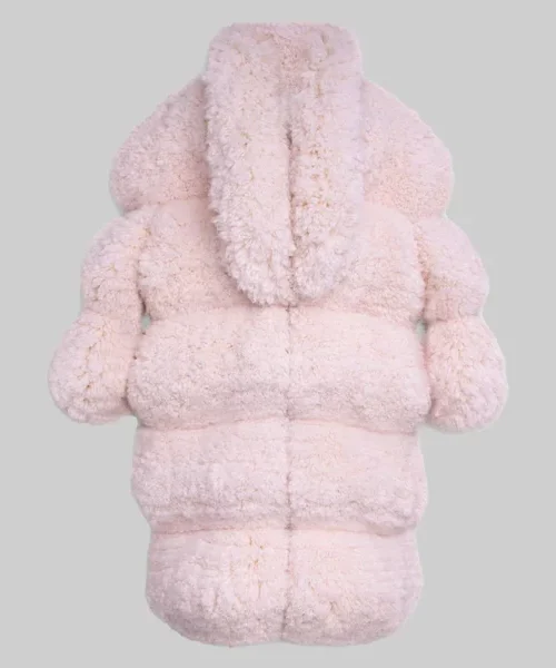Rihanna Bubble Pink Fur Coat