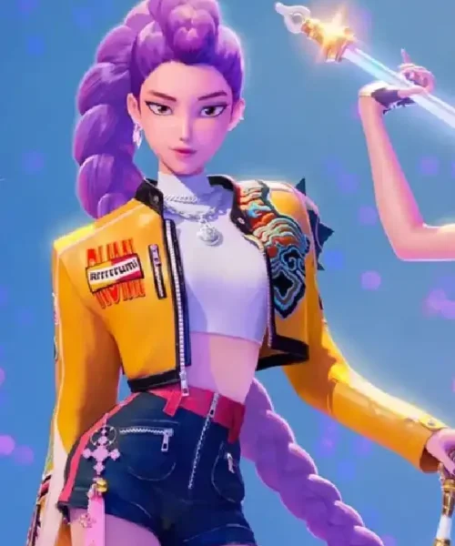 Rumi KPop Demon Hunters Leather Jacket