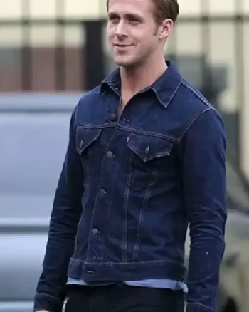 Ryan Gosling Drive Blue Denim Trucker Jacket