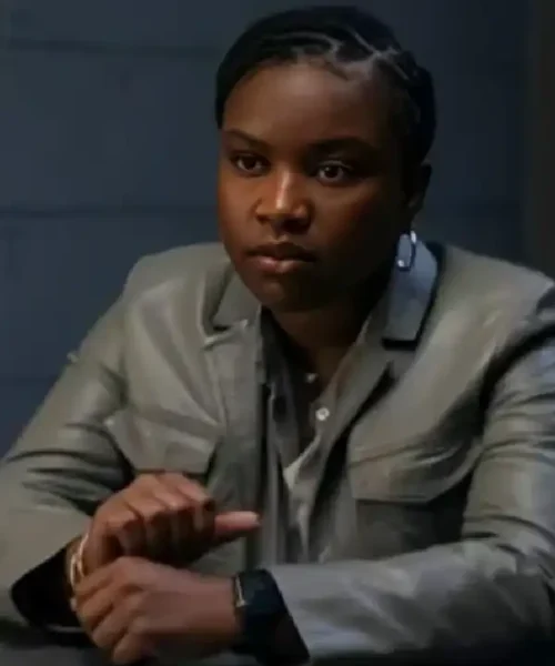 Samira Parker Ballard S01 Grey Leather Jacket