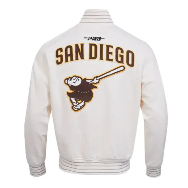 San Diego Padres Logo Game Day Eggshell Jacket - Image 2