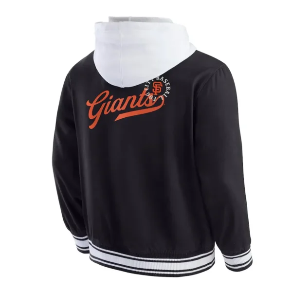 San Francisco Giants Black Cotton Hooded Jacket - Image 2