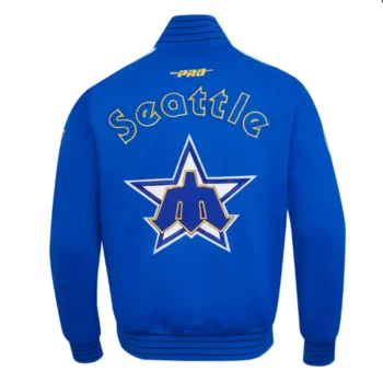 Seattle Mariners Logo Game Day Royal Jacket - Image 2