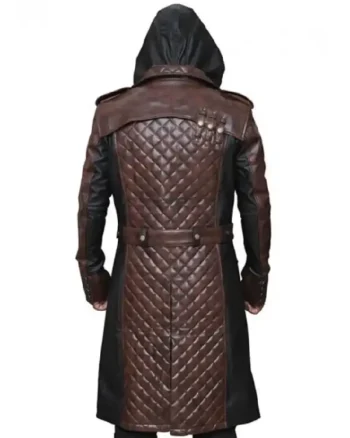 Shop Assassins Creed Syndicate Jacob Frye Hooded Leather Coat Sale