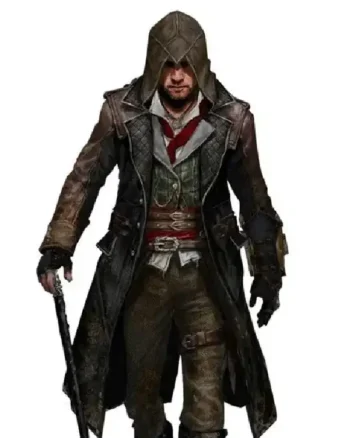 Shop Assassins Creed Syndicate Jacob Frye Hooded Leather Coat Sale