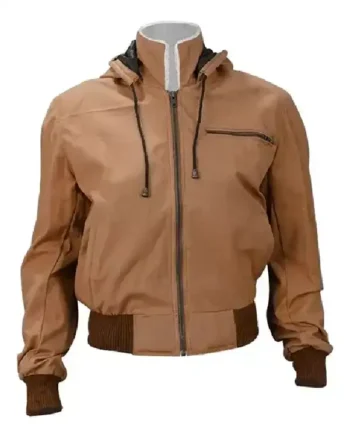 Yellowstone Kelly Reilly Brown Fur Collar Hooded Jacket - Image 2
