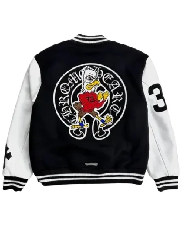 Shop Chrome Hearts Timmy Varsity Jacket Black For Sale