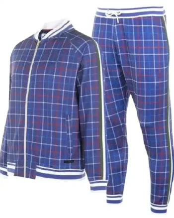 Shop Colin Farrell The Gentlemen Coach Cotton Brown Tracksuit Sale 4