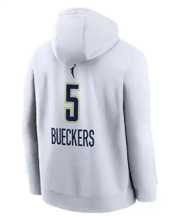 Shop Dallas Wings Paige Bueckers White Hoodie on Sale