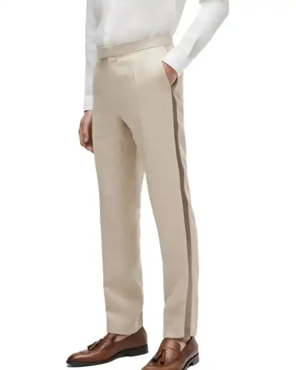 Shop David Mens Stylish Beige Color Suit For Wedding Prom