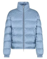Shop Dior Oblique Down Jacket Puffer Jacket Black and Blue For Sale Style 4