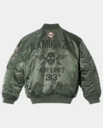 Shop Eminem Kamikaze Pilot Bomber Jacket Green For Sale