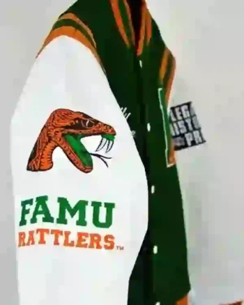 Shop FAMU Hills Motto 2.0 Letterman Varsity Jacket Sale