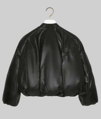 Hailey Bieber Black Puffer Jacket - Image 2