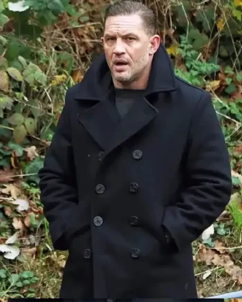 Tom Hardy MobLand Black Wool Coat - Image 5