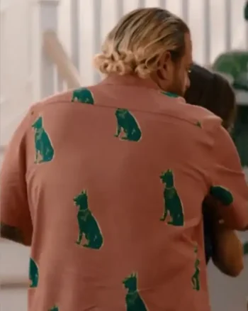 You People 2023 Jonah Hill Pink Printed Shirt - Image 3