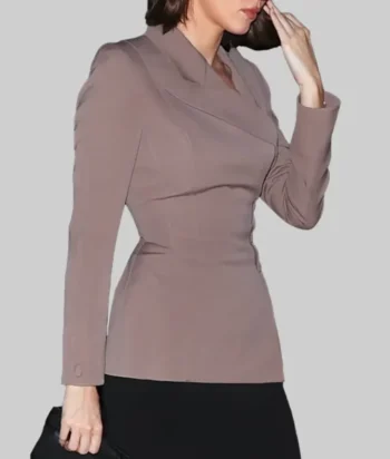 Kendall Jenner Mauve Brown Blazer - Image 2