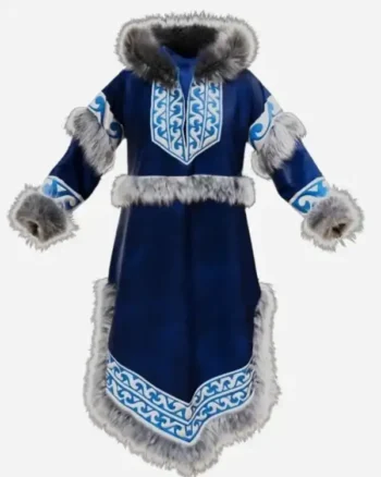 Shop Kiawentiio Avatar_ The Last Airbender 2024 TV Series Katara Fur Hooded Coat For Sale frand
