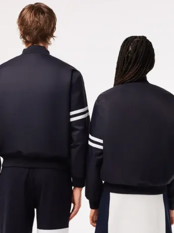 Lacoste Vintage Patch Varsity Jacket - Image 2