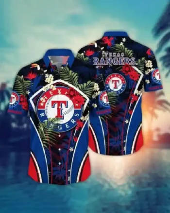 Shop MLB Team Texas Rangers Hawaiian Shirt For Men and Women On Sale 5