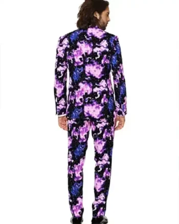 Thanksgiving Galaxy Print Purple Suit - Image 3