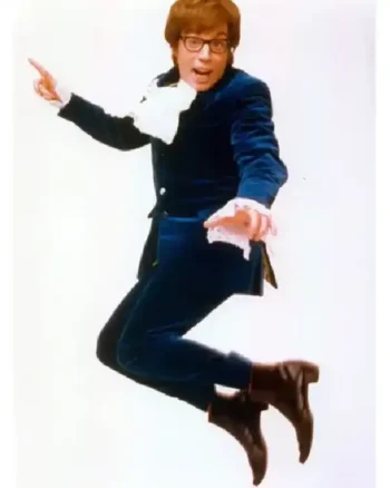 Shop Mike Myers 1997 Movie Austin Powers Blue Velvet Suit Sale