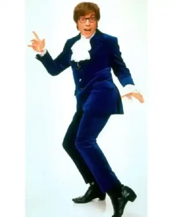 Shop Mike Myers 1997 Movie Austin Powers Blue Velvet Suit Sale