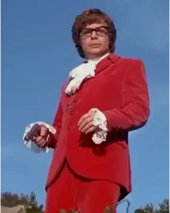 Shop Mike Myers 1997 Movie Austin Powers Red Suit For Sale