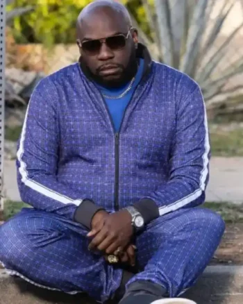 Shop Omar J. Dorsey TV Series Bookie 2023 Ray Fleece Tracksuit For Sale