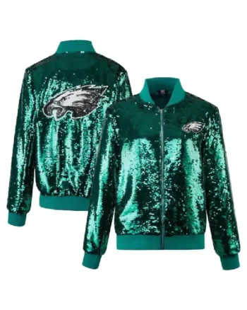 Shop Philadelphia Eagles Sequin Jacket For Men and Women