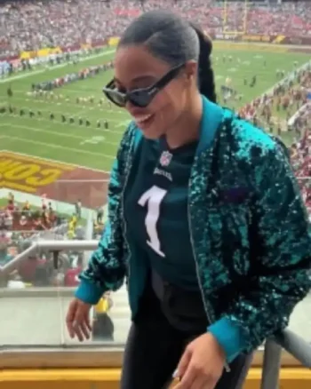 Shop Philadelphia Eagles Sequin Jacket For Men and Women Sale
