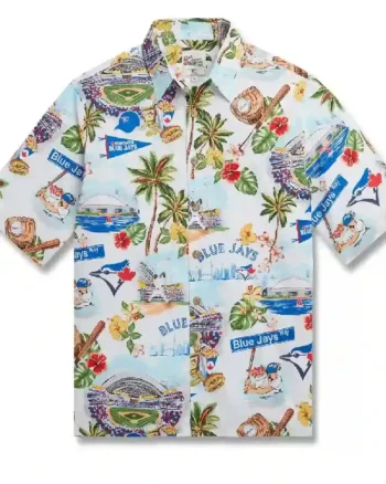 Shop Purchase Multicolor MLB Team Toronto Blue Jays Hawaiian Shirt