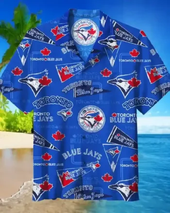 Shop Purchase Multicolor MLB Team Toronto Blue Jays Hawaiian Shirt For Men And Women