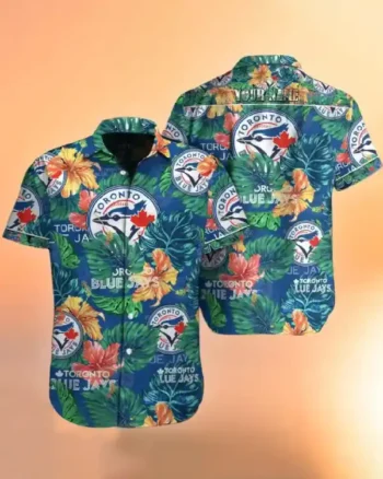 Shop Purchase Multicolor MLB Team Toronto Blue Jays Hawaiian Shirt For Men And Women For Sale