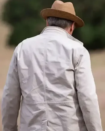 The Blacklist James Spader White Cotton Jacket - Image 3