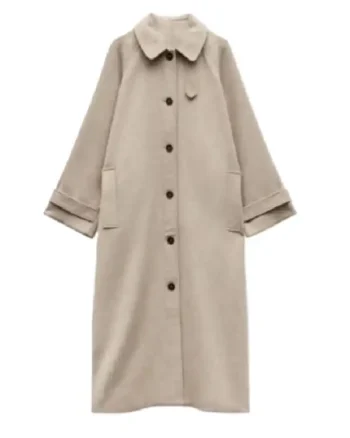 Emily Wright I Jack Wright S01 Beige Coat - Image 2