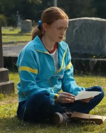 Shop Sadie Sink Stranger Things Season 04 Max Mayfield Blue Jacket For Sale