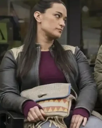 Resident Alien Asta Twelvetrees Biker Leather Jacket - Image 2