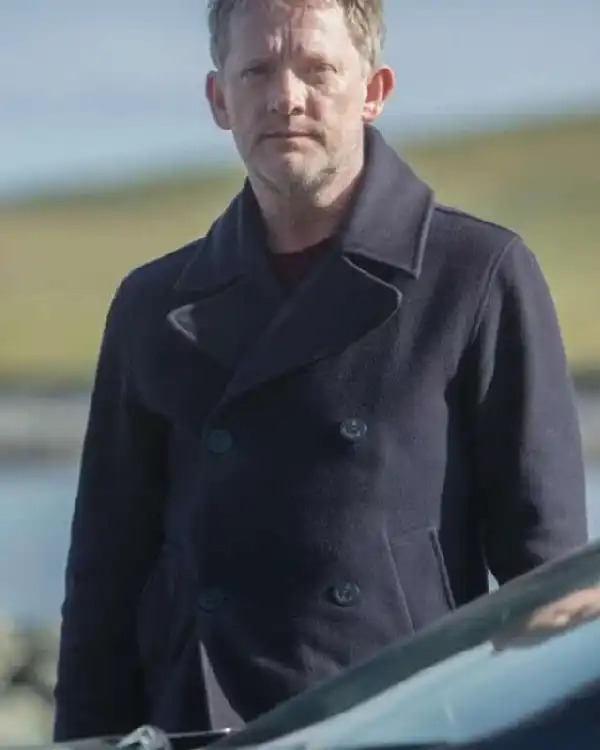 Tv Series Shetland DI Jimmy Perez Peacoat - Image 2