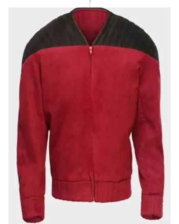Captain Picard Star Trek Next Generation Red Jacket - Image 2