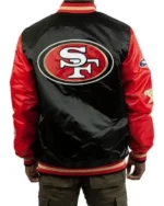 Shop Starter San Francisco Black and Red Patches Jacket Sale