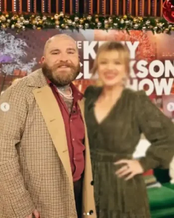 The Kelly Clarkson Show Teddy Swims Long Coat - Image 3