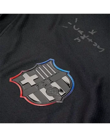 Shop Travis Scott FC Barcelona 2024_25 Match Away x Cactus Jack Jersey Black Sale logo
