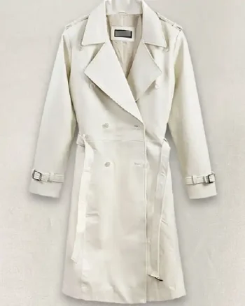 Shop Vanessa Kirby Mission Impossible 6 Fallout White Widow White Leather Long Robe Coat Sale
