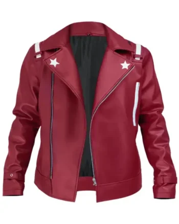No More Heroes Travis Touchdown Maroon Jacket - Image 2